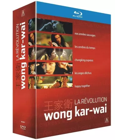 vidéo manga - Coffret La Révolution Wong Kar-wai - Nos années sauvages + Les cendres du temps + Chungking Express + Les anges déchus + Happy Together - Blu-ray