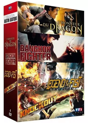 anime manga - Collection Baston asiatique : L'honneur du dragon + Bangkok Fighter + Legend of the Fist + Knockout