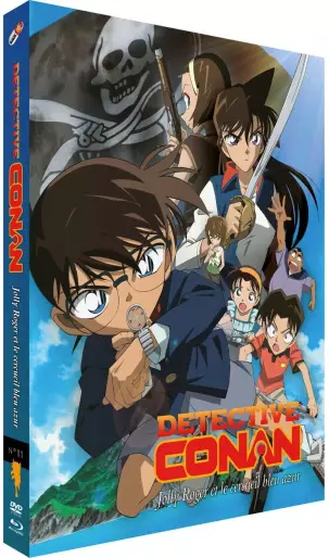 vidéo manga - Détective Conan - Film 11 : Jolly Roger et le Cercueil bleu azur - Combo Blu-ray + DVD