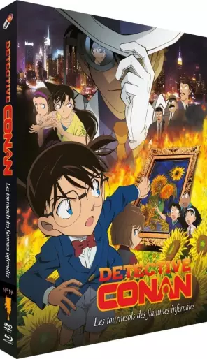 vidéo manga - Détective Conan - Film 19 : Les Tournesols des flammes infernales - Combo Blu-ray + DVD