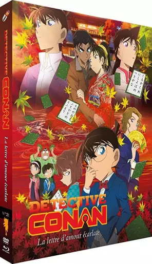vidéo manga - Détective Conan - Film 21 : La lettre d'amour écarlate - Combo Blu-ray + DVD