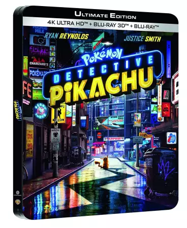 vidéo manga - Pokémon - Détective Pikachu 4K Ultra HD Boîtier SteelBook