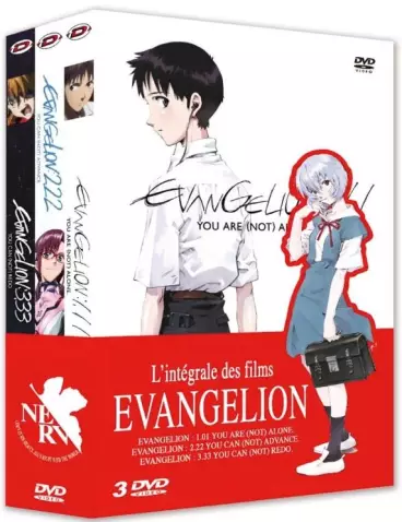 vidéo manga - Evangelion Coffret des 3 films DVD