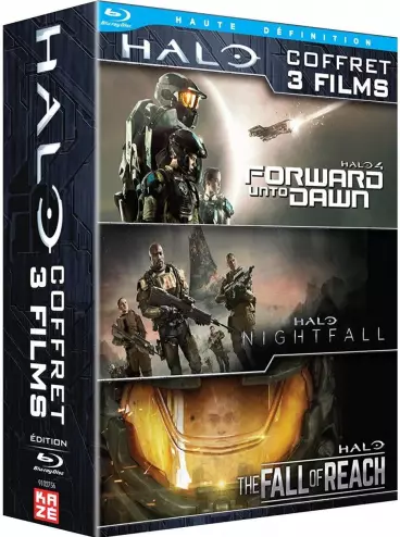 vidéo manga - Halo - Trilogie (Forward Unto Dawn, Nightfall, The Fall of Reach) - Coffret Blu-ray