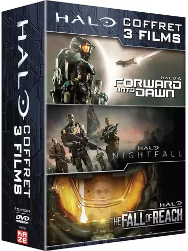vidéo manga - Halo - Trilogie (Forward Unto Dawn, Nightfall, The Fall of Reach) - Coffret DVD