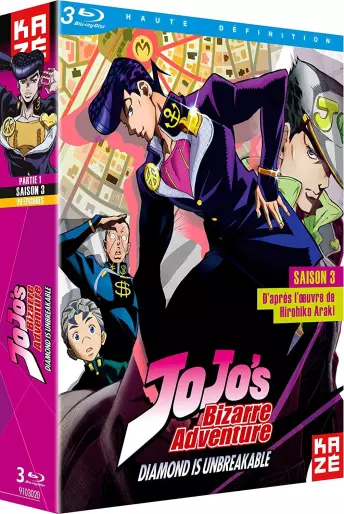 vidéo manga - Jojo's Bizarre Adventure - Diamond is Unbreakable - Blu-Ray Vol.1