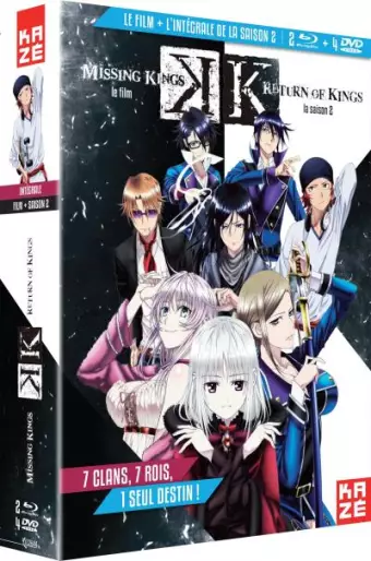 vidéo manga - K Saison 2 Return of Kings - Intégrale Combo Collector + film The Missing Kings