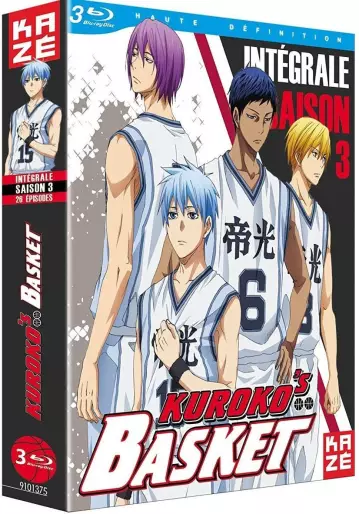 vidéo manga - Kuroko's basket - Intégrale - Saison 3 - Blu-ray