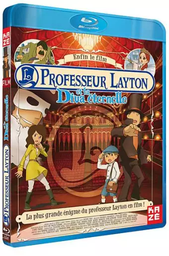vidéo manga - Professeur Layton Film 1 La Diva Eternelle - Blu-ray