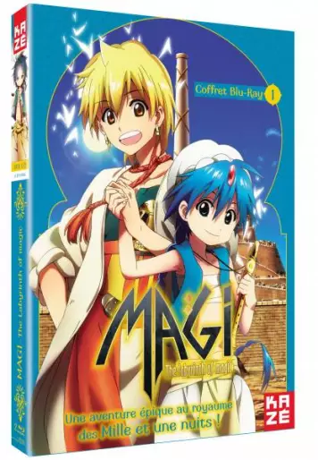 vidéo manga - Magi - The Labyrinth of Magic - Blu-Ray Vol.1