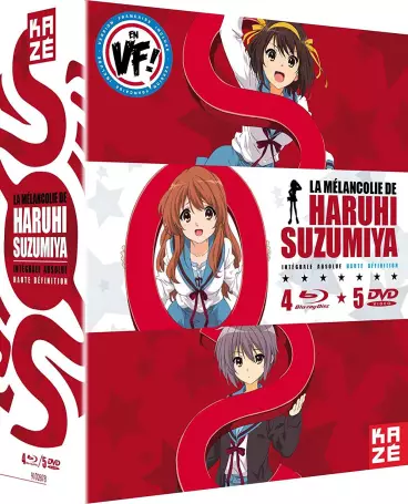 vidéo manga - Mélancolie De Suzumiya Haruhi (la) - La totale ! - Saison 1 + Saison 2 + Film + Mini-épisodes - Blu-ray