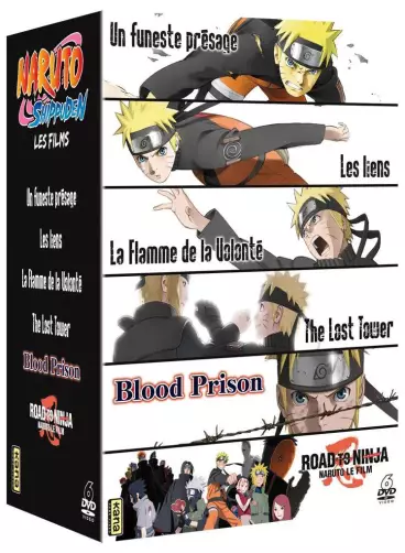 vidéo manga - Naruto Shippuden Coffret 6 Films