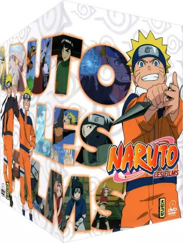 vidéo manga - Naruto & Naruto Shippuden - Les 9 films - Coffret DVD