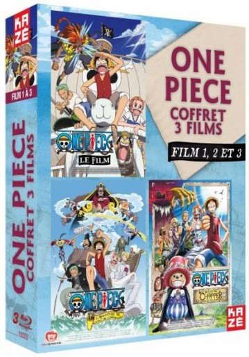 vidéo manga - One Piece - Pack 3 films - Blu-Ray - Coffret Vol.1