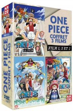 Manga - Manhwa - One Piece - Pack 3 films - Coffret Vol.1