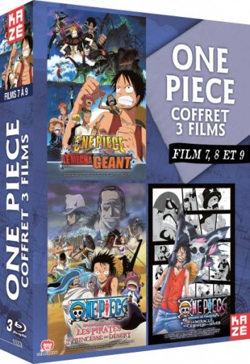 vidéo manga - One Piece - Coffret Films 7 à 9 - Blu-Ray