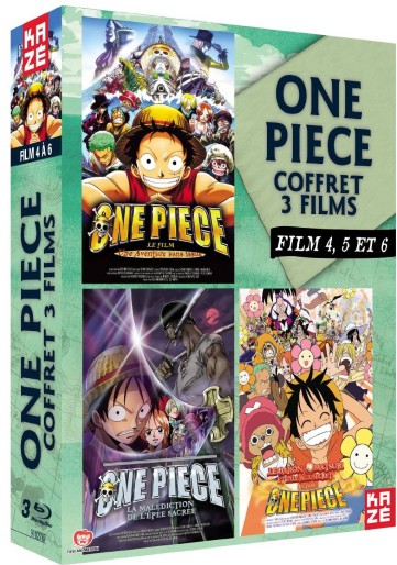 vidéo manga - One Piece - Pack 3 films - Blu-Ray - Coffret Vol.2