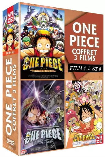 vidéo manga - One Piece - Pack 3 films - Coffret Vol.2