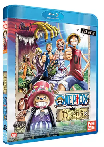 vidéo manga - One Piece - Film 3 - Le royaume de Chopper, l'île des bêtes étranges - Blu-Ray