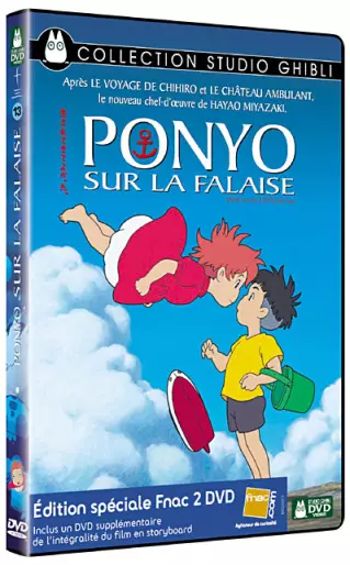 vidéo manga - Ponyo Sur la Falaise - Edition Fnac 2 dvds
