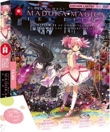 vidéo manga - Puella Magi Madoka Magica - Films 1+2 - Blu-Ray