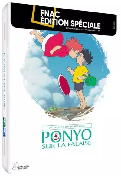 Ponyo sur la Falaise Boîtier Métal Exclusivité Fnac Combo Blu-ray DVD