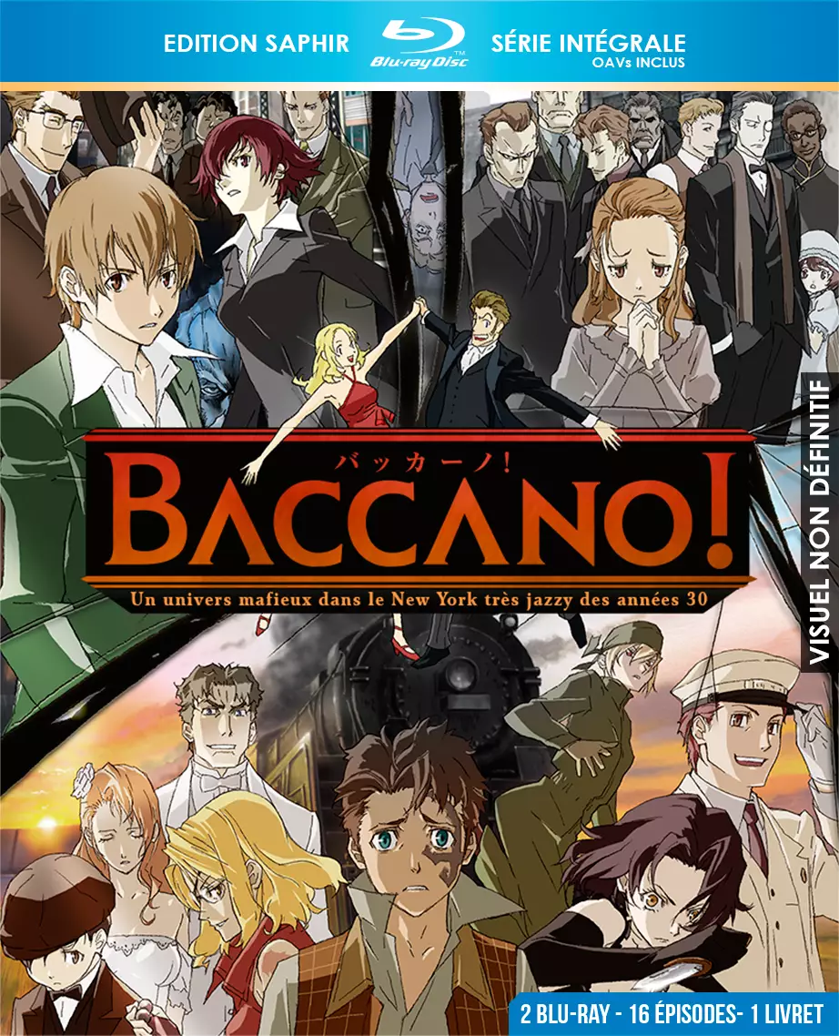 BluRay Baccano! Intégrale Saphir BluRay Anime Bluray Manga news