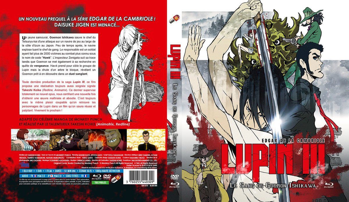 Lupin Iii La Brume De Sang De Goemon Ishikawa Blu-Ray Lupin III - La Brume de Sang de Goemon Ishikawa - Blu-Ray + DVD