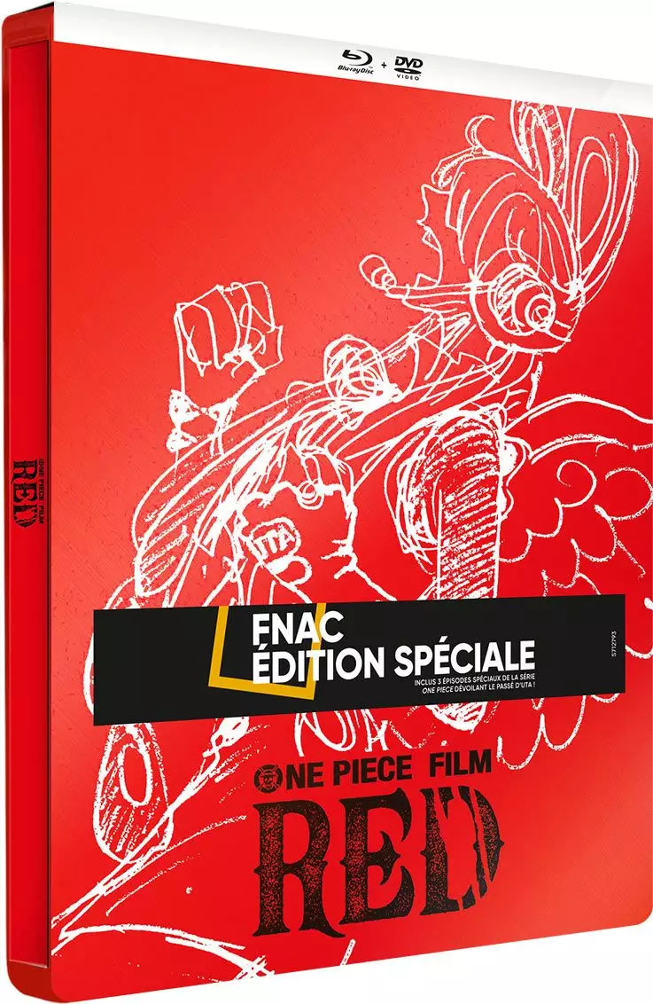 vidéo manga - One Piece - Film 15 - Red - Combo - Steelbook Edition Fnac