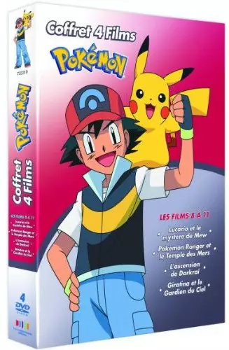 Pokémon Coffret 4 films 8 9 10 11