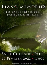 évenement - Concert - Piano Memories - Ghibli & Joe Hisaishi