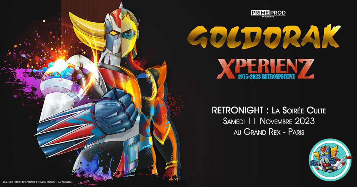Affiche promotionnelle du concert Goldorak XperienZ 2023