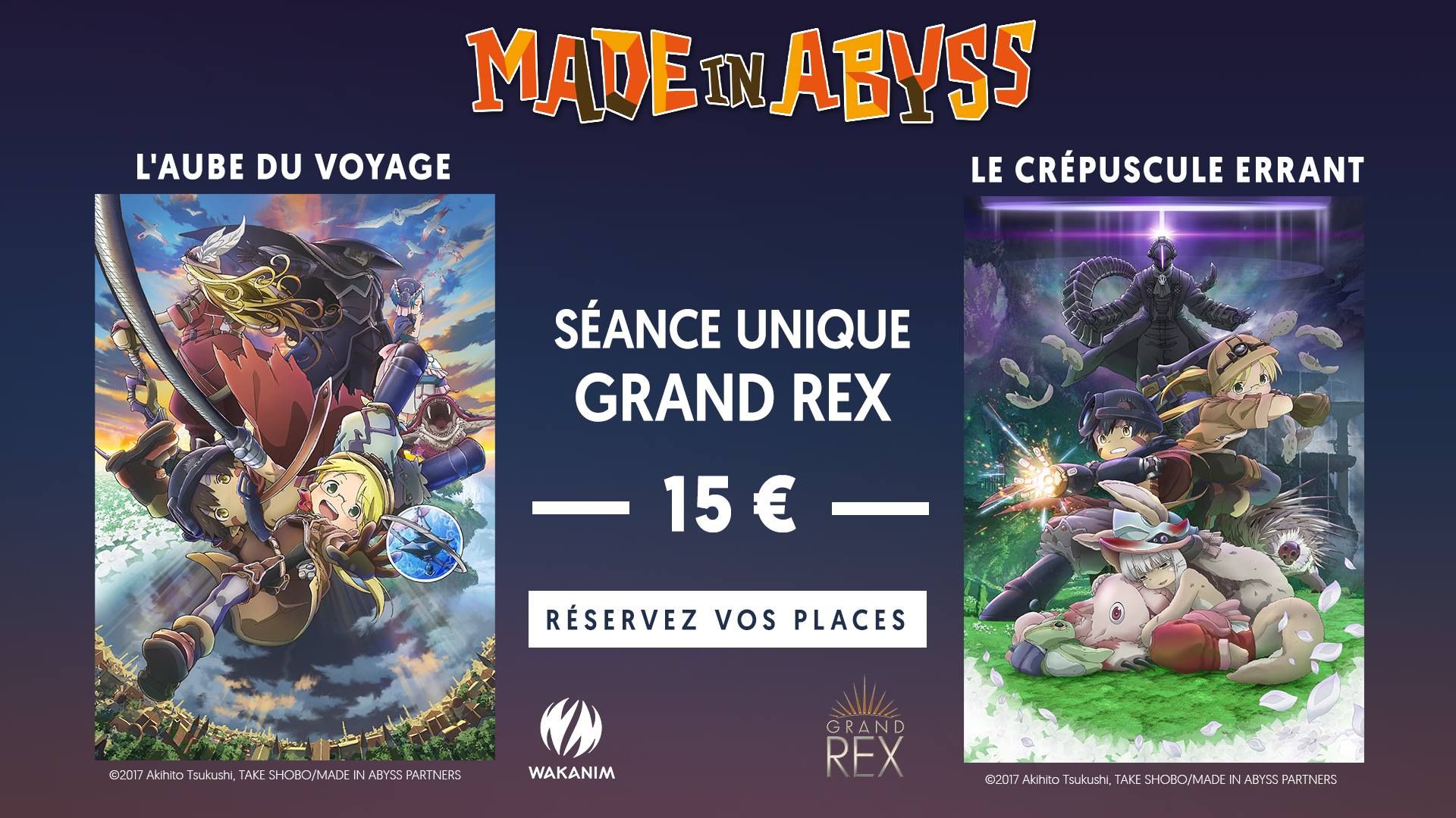mangas - Projection - Made in Abyss au Grand Rex