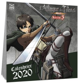 manga - L'Attaque des Titans, saison 3 - Calendrier 2020 - Ynnis