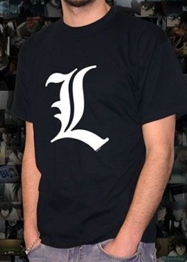Death Note - T-shirt Noir Motif L - ABYStyle