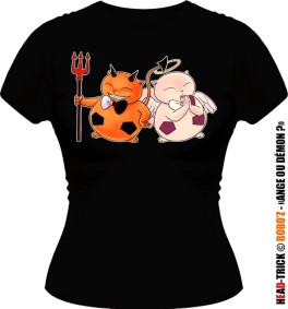 manga - Head Trick - T-shirt Bobo'z Ange Ou Démon Femme