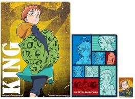Mangas - Seven Deadly Sins - Lot Pochettes & Sticker Ichiban Kuji Oujo to Meliodas no Bouken 1 - Banpresto