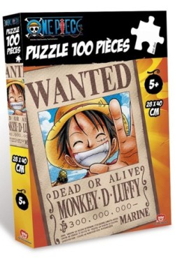 One Piece - Puzzle 100 Pièces Wanted Luffy - Obyz
