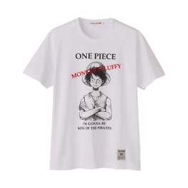 One Piece - T-shirt I'm Gonna Be King Of The Pirates Blanc - Uniqlo