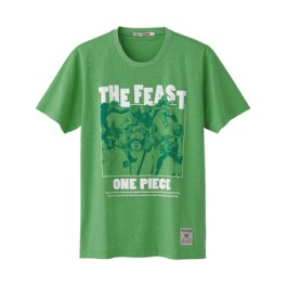 manga - One Piece - T-shirt The Feast Vert - Uniqlo