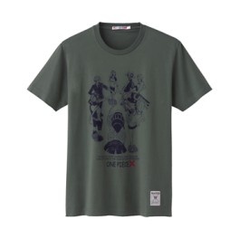 manga - One Piece - T-shirt X Olive - Uniqlo