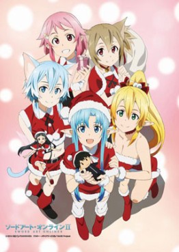 Sword Art Online II - Store Mural Santa Girls - Surfers' Paradise