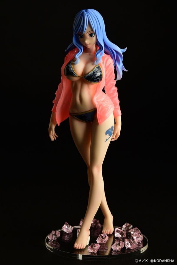 Manga - Manhwa - Juvia Loxar - Ver. Gravure_Style Sheer Wet Shirt SP Black Bikini!! - Orca Toys