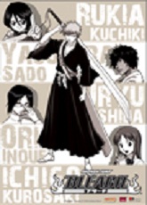 Bleach - Poster Ichigo et Cie Noir et Blanc
