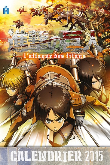 Manga - Manhwa - Attaque Des Titans (l') - Calendrier 2015 - @Anime