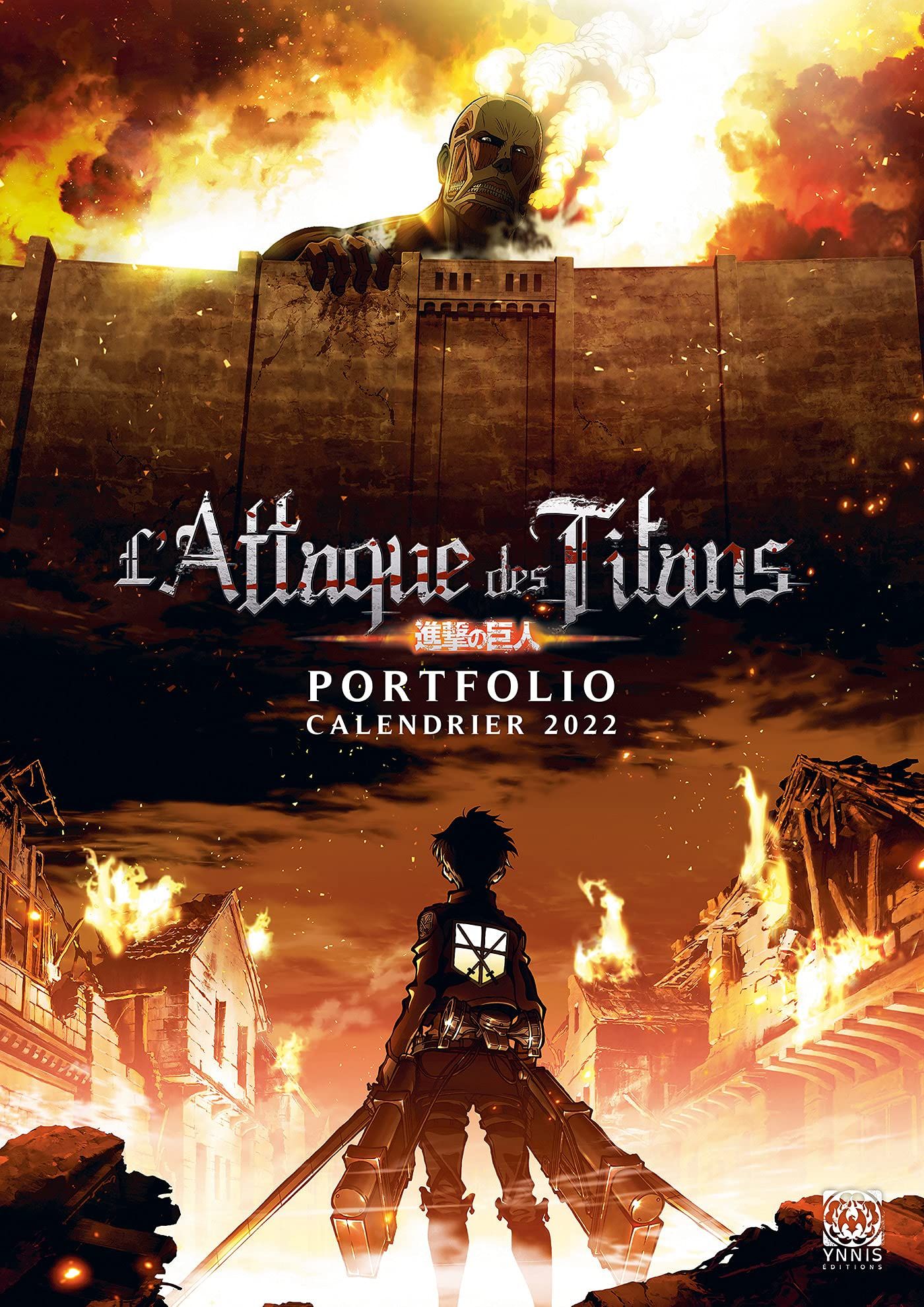 Manga - Manhwa - L'Attaque des Titans - Calendrier 2022 - Ynnis