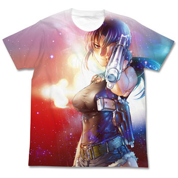 Black Lagoon - T-shirt Revy Full Graphic White - Cospa