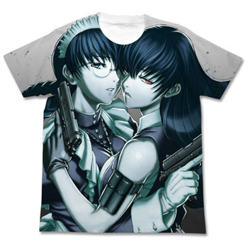 Black Lagoon - T-shirt Revy & Roberta Full Graphic White - Cospa