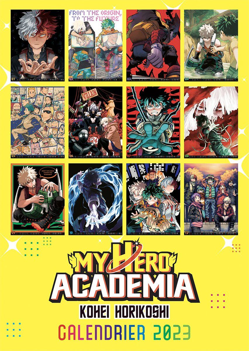 My hero Academia - calendrier 2024