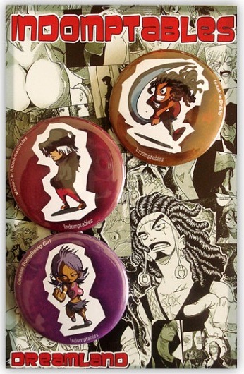 goodie - Dreamland - Badges Lot Les Indomptables - Dreamland Shop